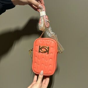 Brand new Bebe Gaga Phone Crossbody Salmon